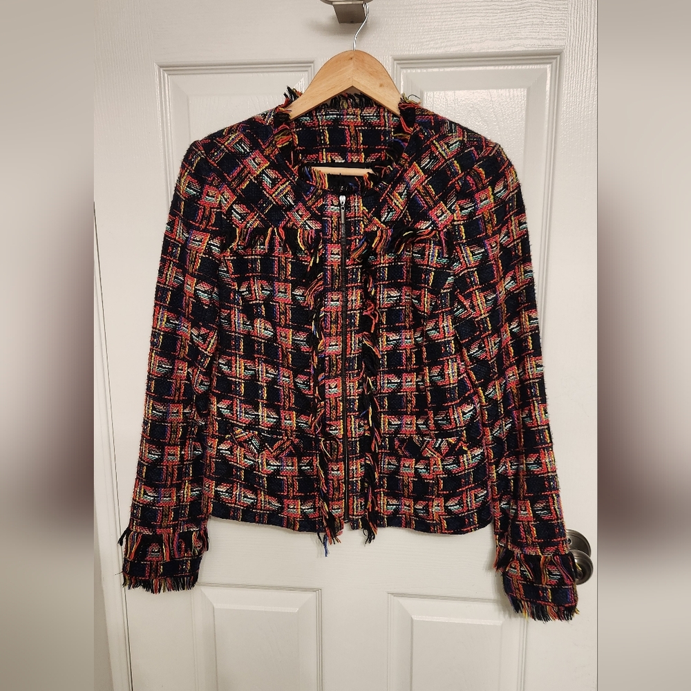 Trina Turk Blazer with Tweed Texture